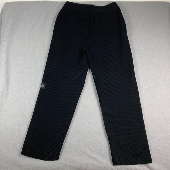 ALO Yoga Other - Alo Yoga Mens Domain Rib Knit Sweatpants Medium Black Cotton Blend M5210R
